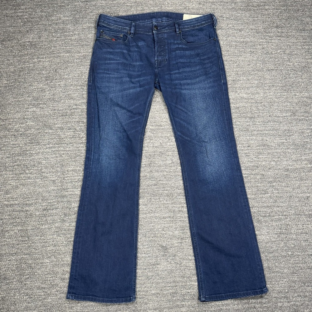 Diesel Zatiny Jeans Men 33x32 Blue Bootcut Stretch Denim Dark Wash Y2K 0804N3